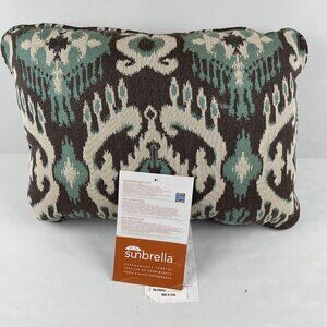 Sunbrella Outdoor Pillow Outdoor/Indoor Decorative Complete 12”x18” Blue